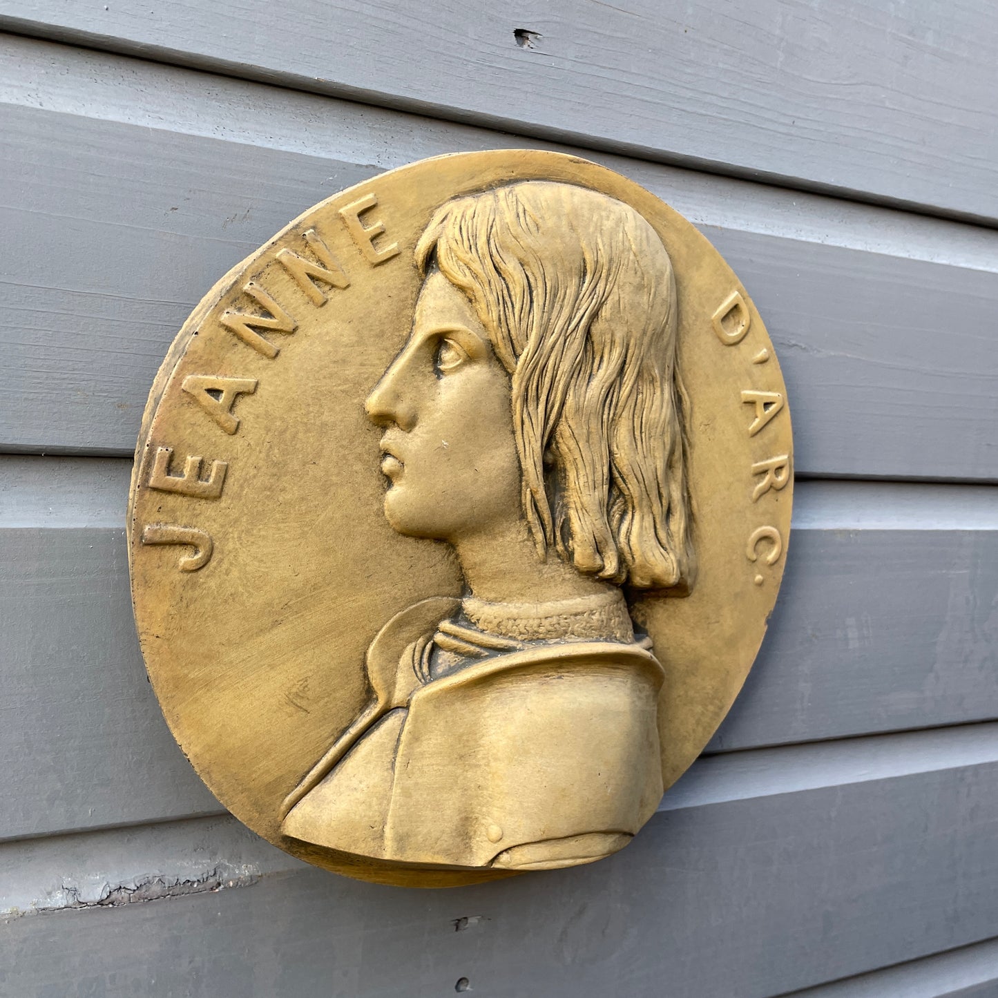 Joan of Arc Round Wall Plaque