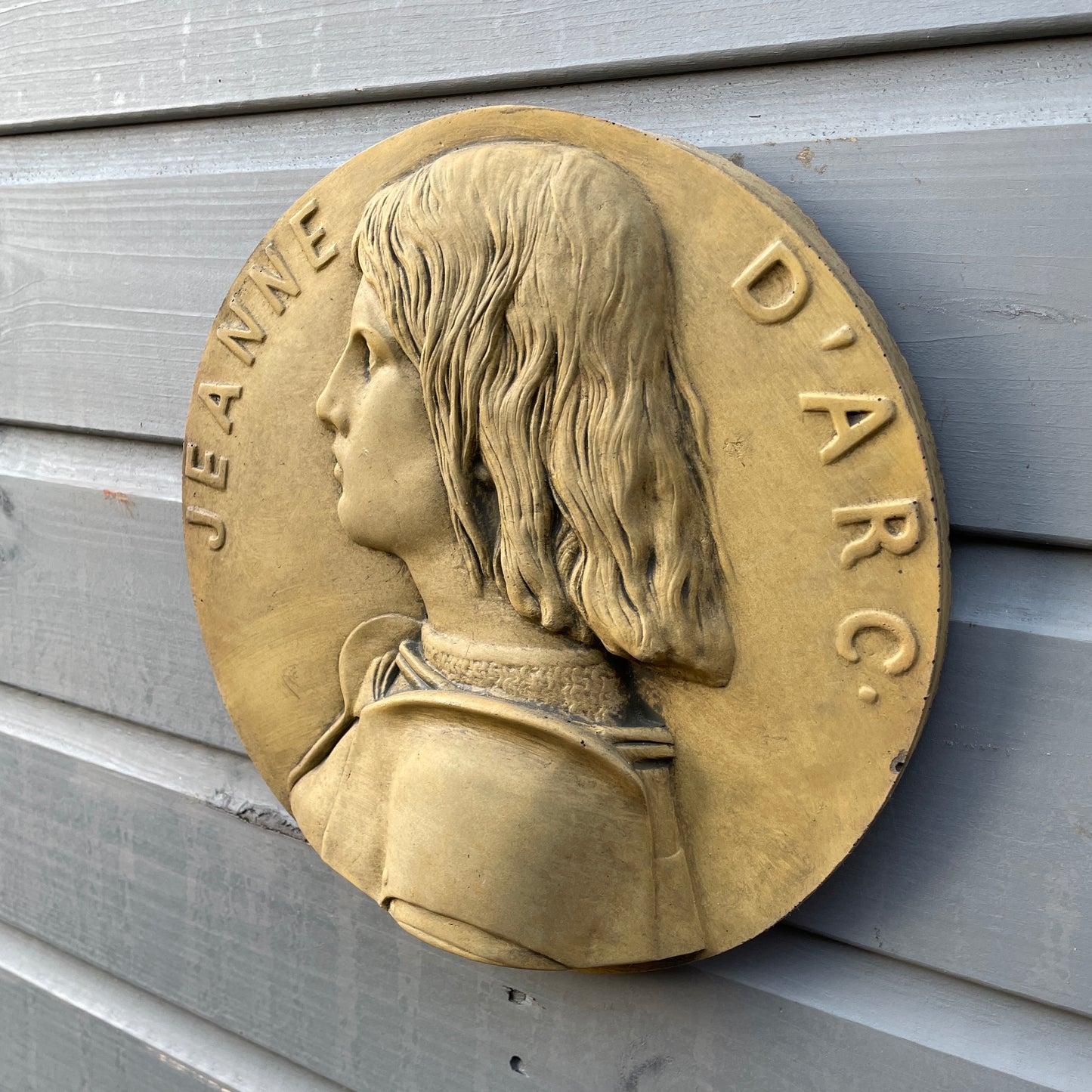 Joan of Arc Round Wall Plaque