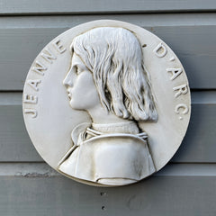 Joan of Arc Round Wall Plaque