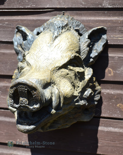 Large Boars Head Fountain Mask