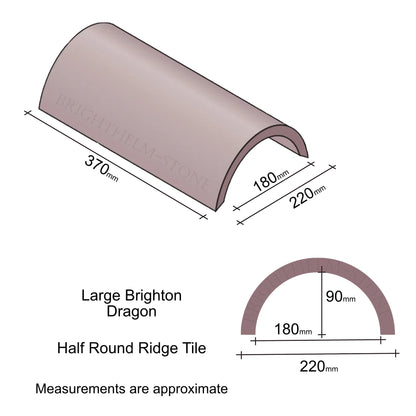 Brighton Dragon Large Round Roof Finial