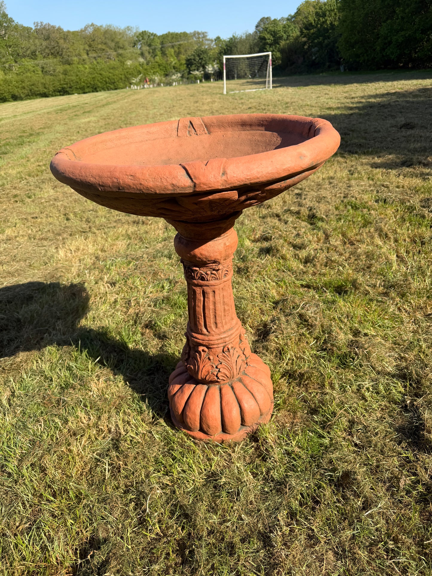 Large Peacock Bird Bath