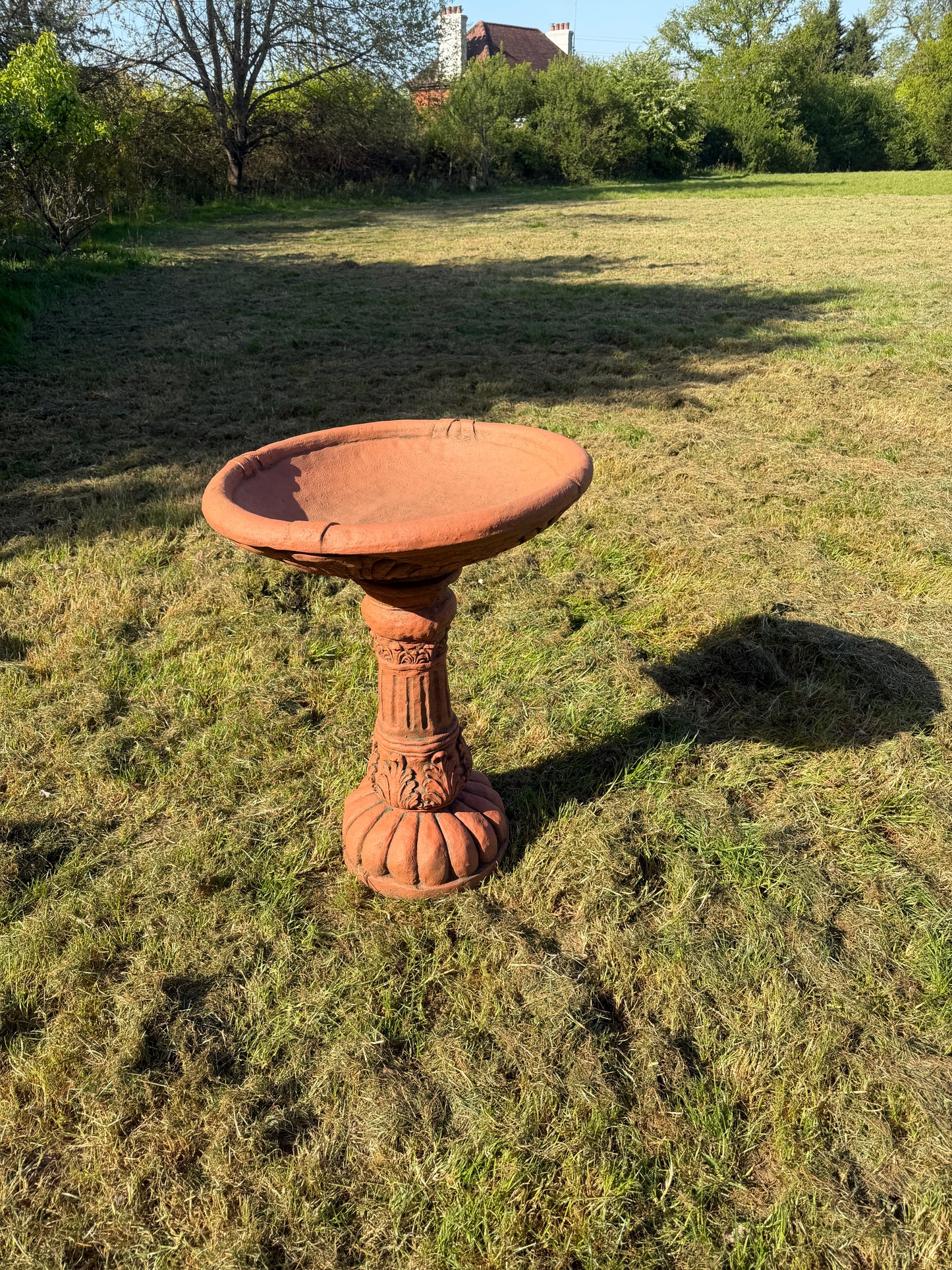 Large Peacock Bird Bath