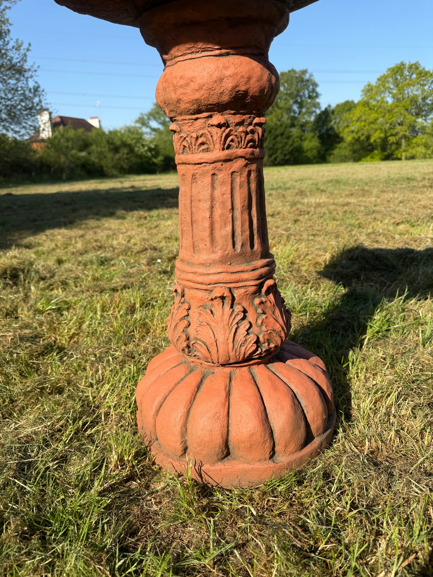 Large Peacock Bird Bath
