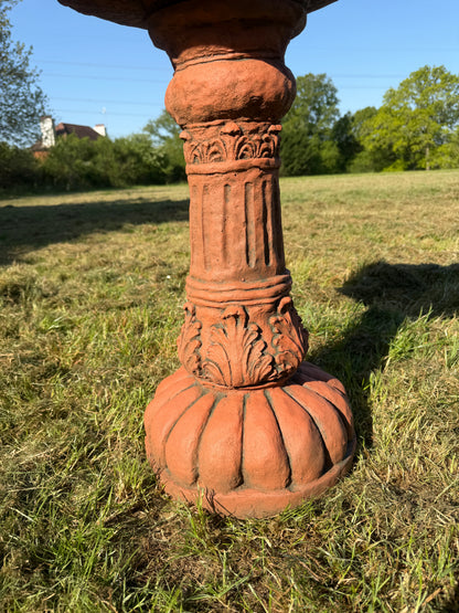 Large Peacock Bird Bath