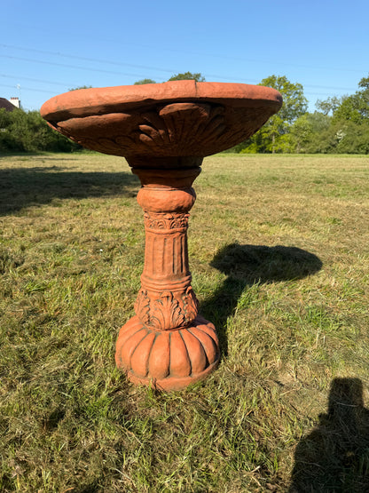 Large Peacock Bird Bath
