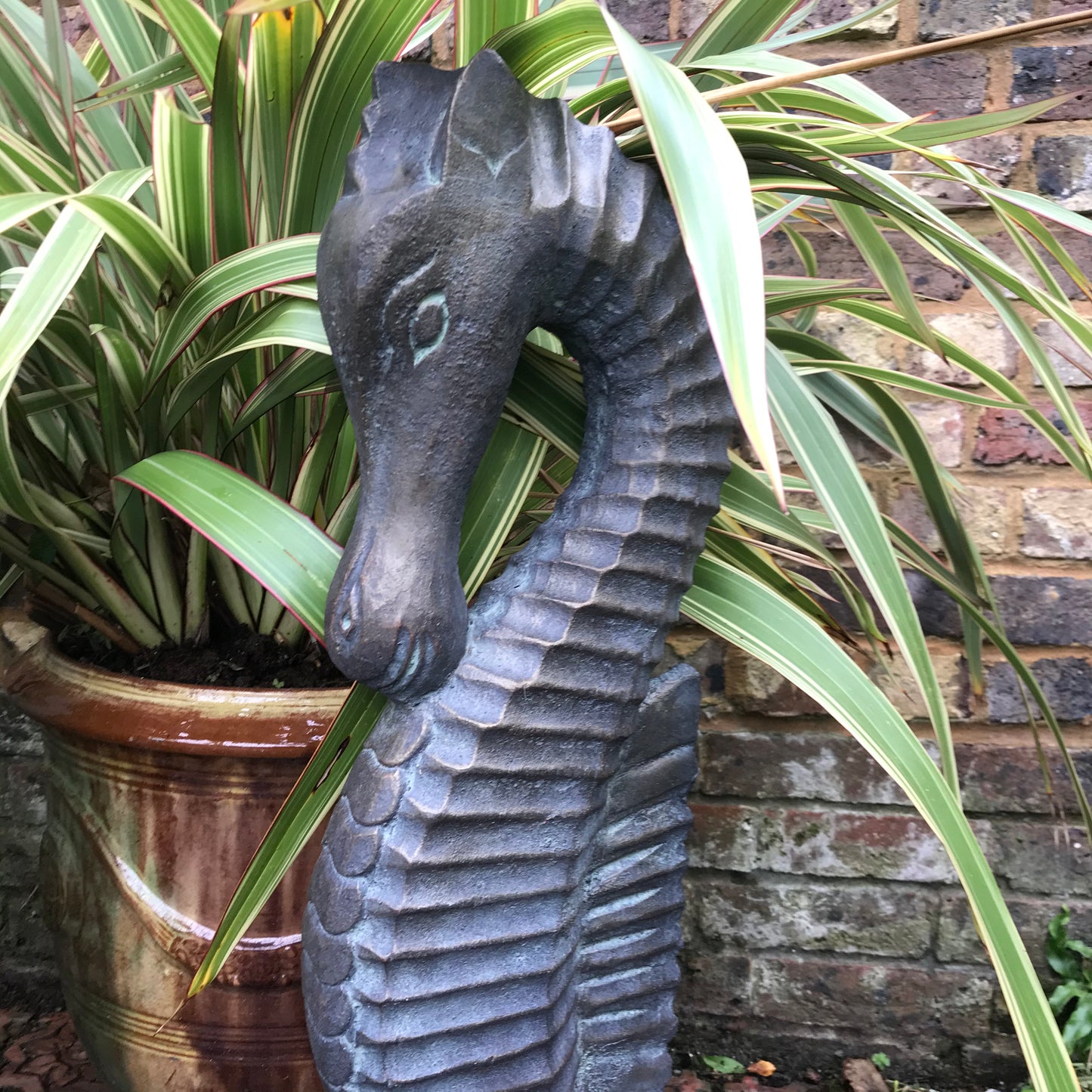 Pair of Seahorse Statues