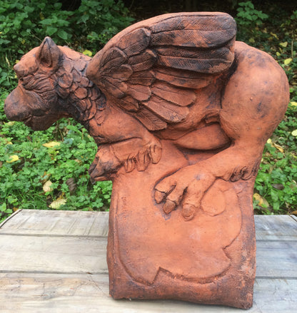 Griffin Large Half Round Roof Finial