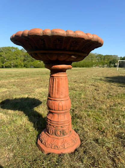 Large Fleur De Lys Bird Bath