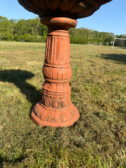Large Fleur De Lys Bird Bath