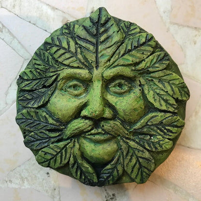 Pocket Set of 5 Green Man Plaques