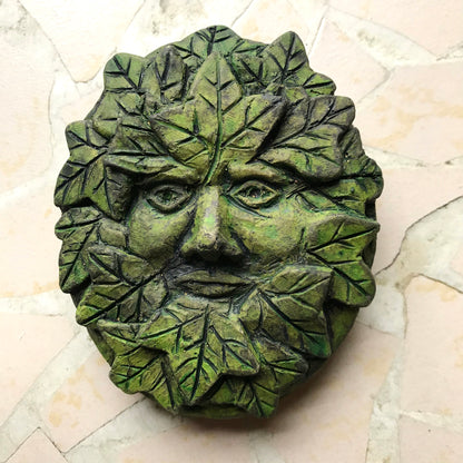 Pocket Set of 5 Green Man Plaques