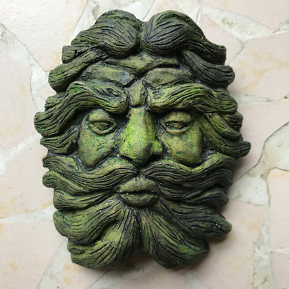 Pocket Set of 5 Green Man Plaques