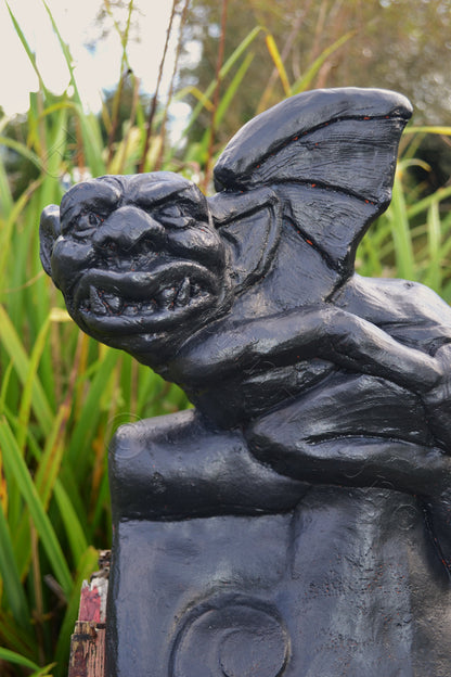 Mooning Gargoyle Angled Roof Finial