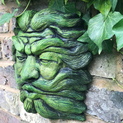 Gaelic Set of 3 Green Man Plaques