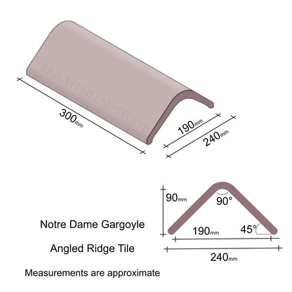 Notre Dame Gargoyle Angled Roof Finial