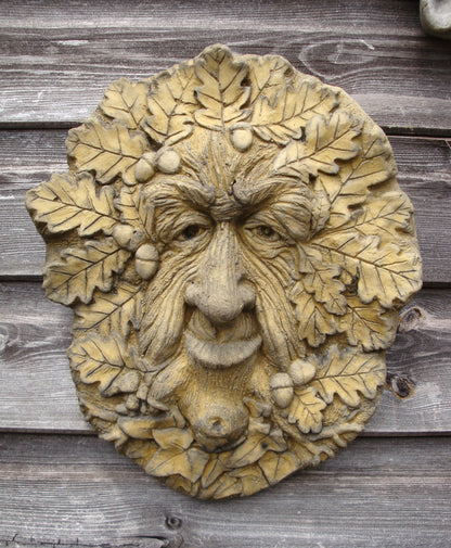 Oak King Green Man Plaque