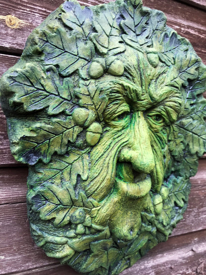 Oak King Green Man Plaque