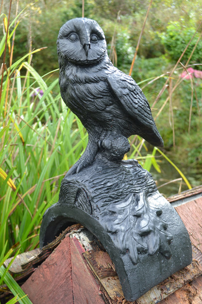 Owl Half Round Roof Finial