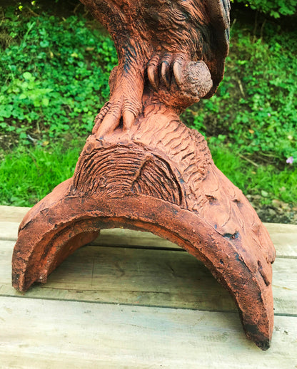 Owl Half Round Roof Finial