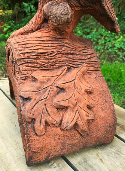 Owl Half Round Roof Finial