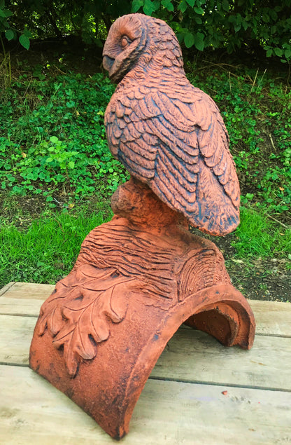 Owl Half Round Roof Finial