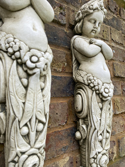 Pair of Cherub Corbels