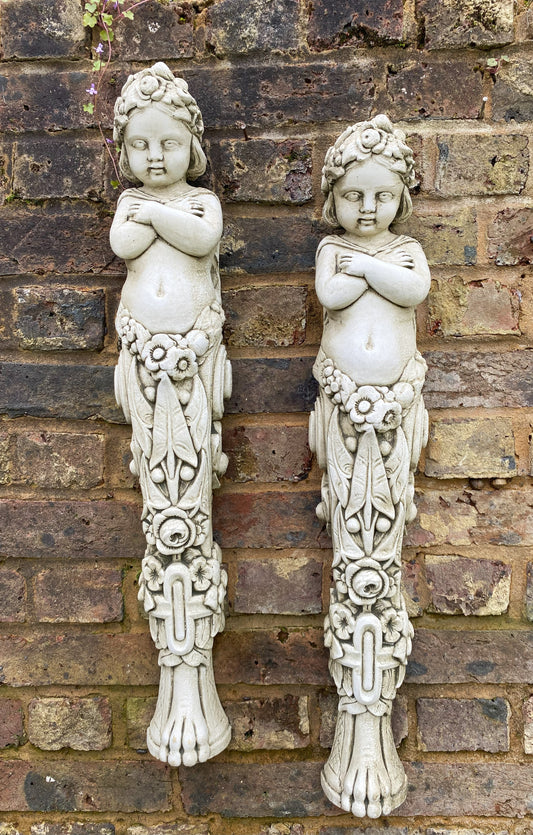 Pair of Cherub Corbels
