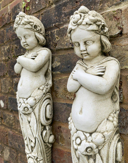 Pair of Cherub Corbels