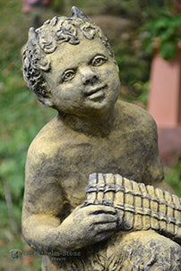 Pan Statue Playing Pipes