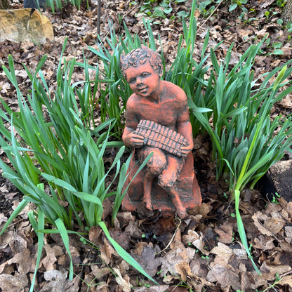Pan Statue Playing Pipes