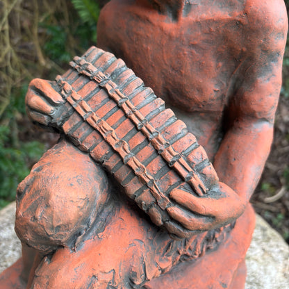 Pan Statue Playing Pipes