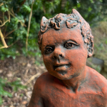 Pan Statue Playing Pipes