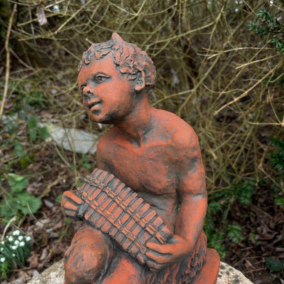 Pan Statue Playing Pipes – BrighthelmStone