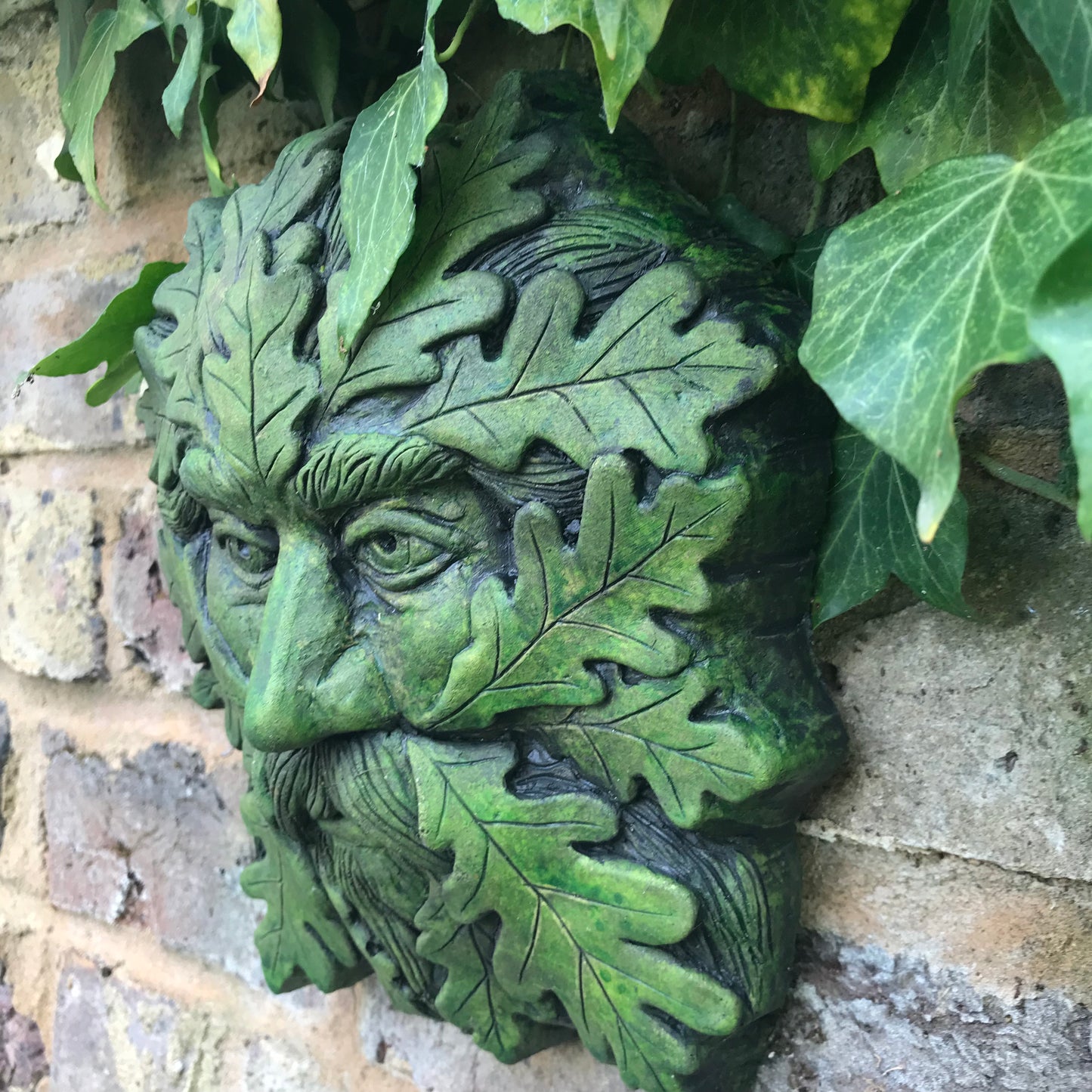 Gaelic Set of 3 Green Man Plaques