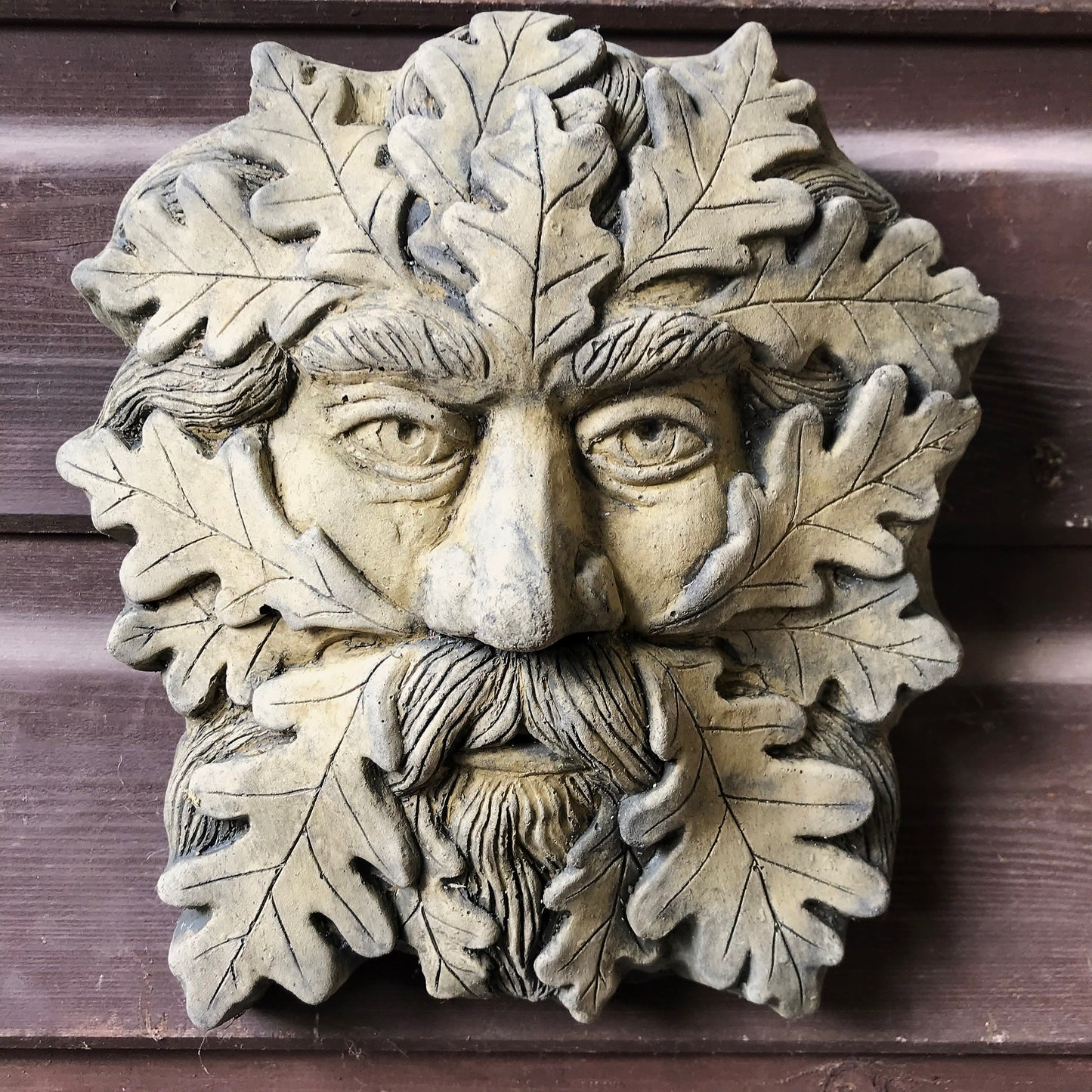 Gaelic Set of 3 Green Man Plaques