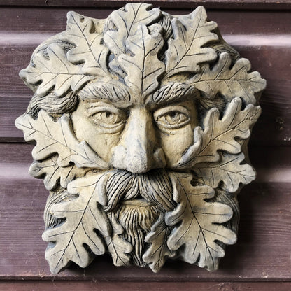 Gaelic Set of 3 Green Man Plaques