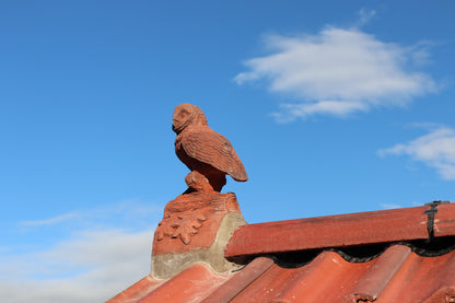Owl Half Round Roof Finial