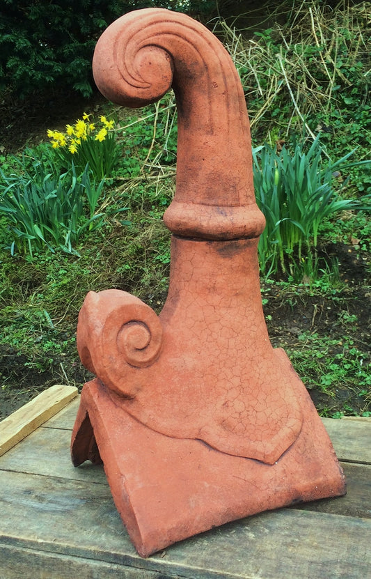 Scroll Angled Roof Finial