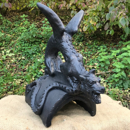 Small Brighton Dragon Half Round Roof Finial