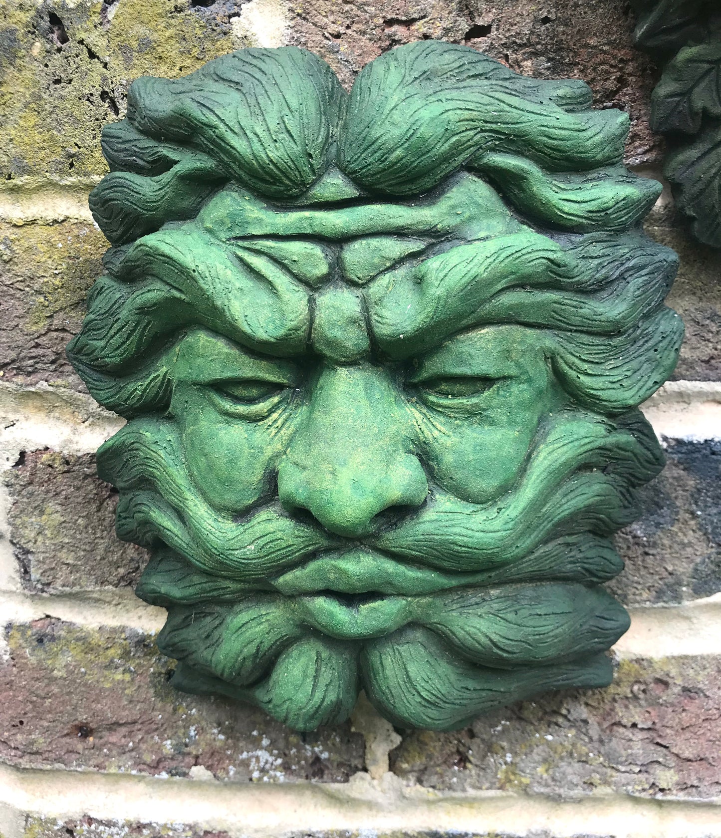 Gaelic Set of 3 Green Man Plaques