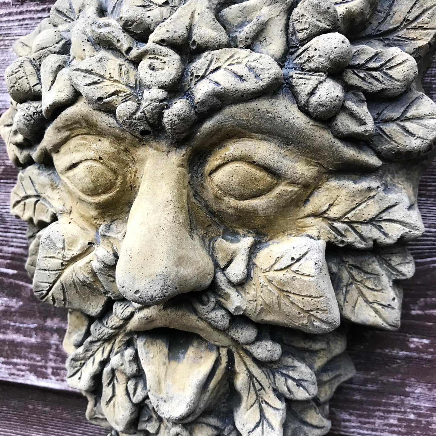 Gaelic Set of 3 Green Man Plaques