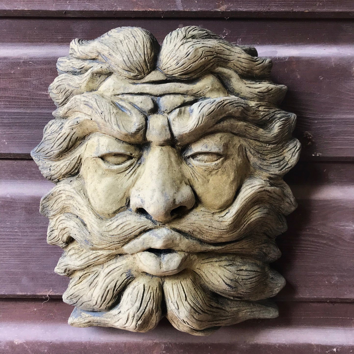 Gaelic Set of 3 Green Man Plaques