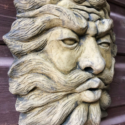 Gaelic Set of 3 Green Man Plaques