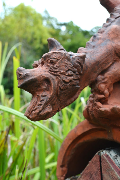 Small Brighton Dragon Half Round Roof Finial