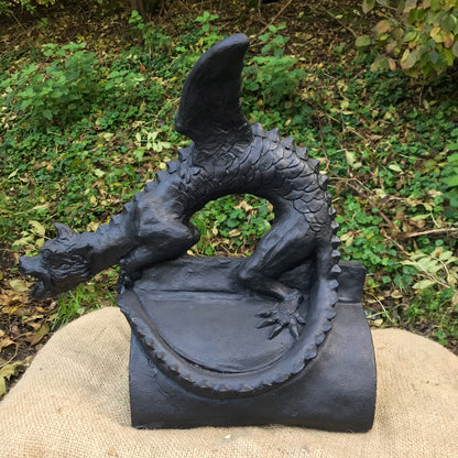 Small Brighton Dragon Half Round Roof Finial