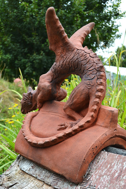 Small Brighton Dragon Half Round Roof Finial