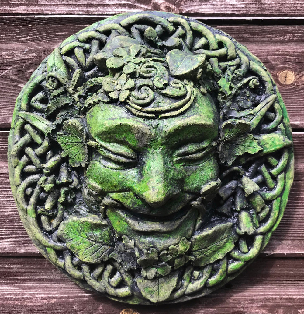 Spring Green Man Plaque