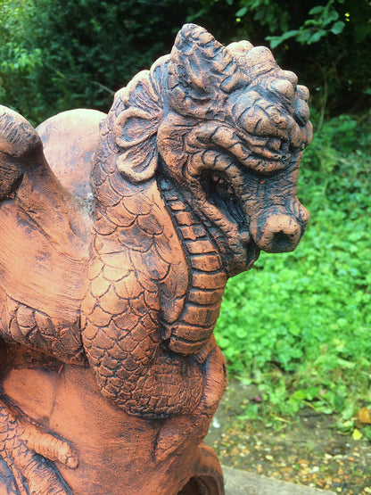 St George's Dragon Half Round Roof Finial