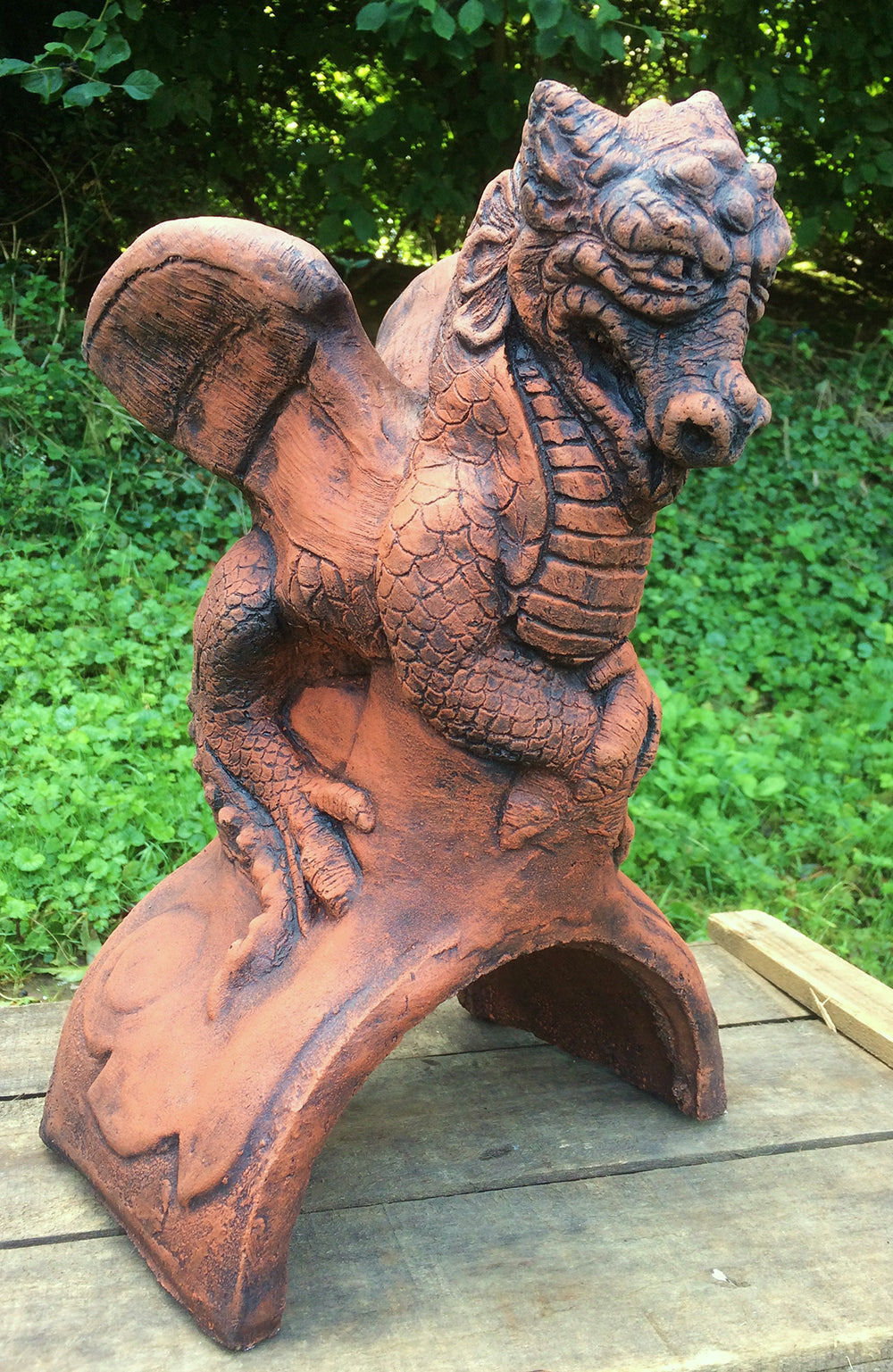 St George's Dragon Half Round Roof Finial
